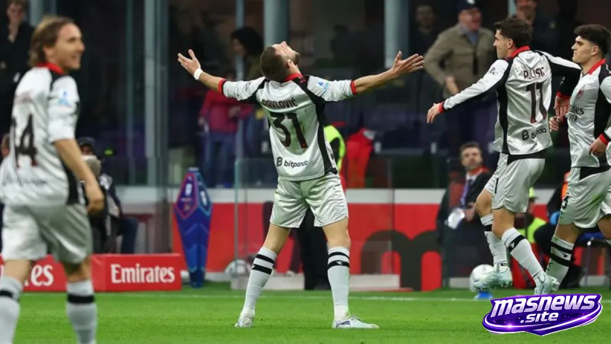 Drama 5 Gol di San Siro! AC Milan Berhasil Rebut Kembali Posisi Runner-Up